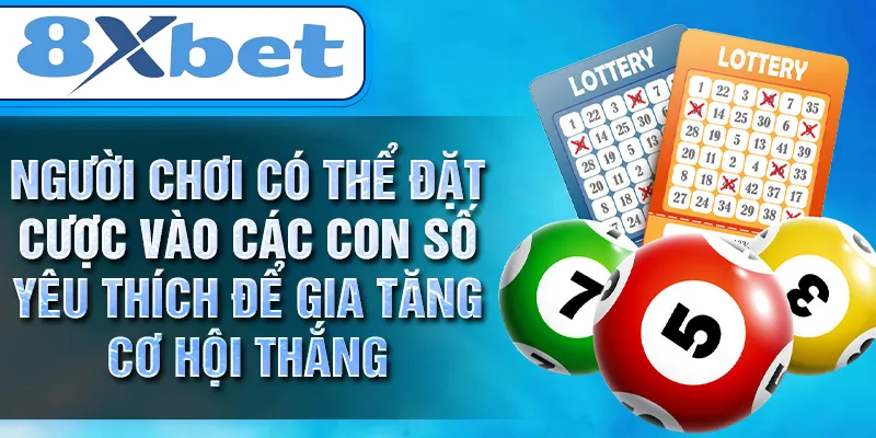 Người chơi có thể đặt cược vào các con số yêu thích để gia tăng cơ hội thắng